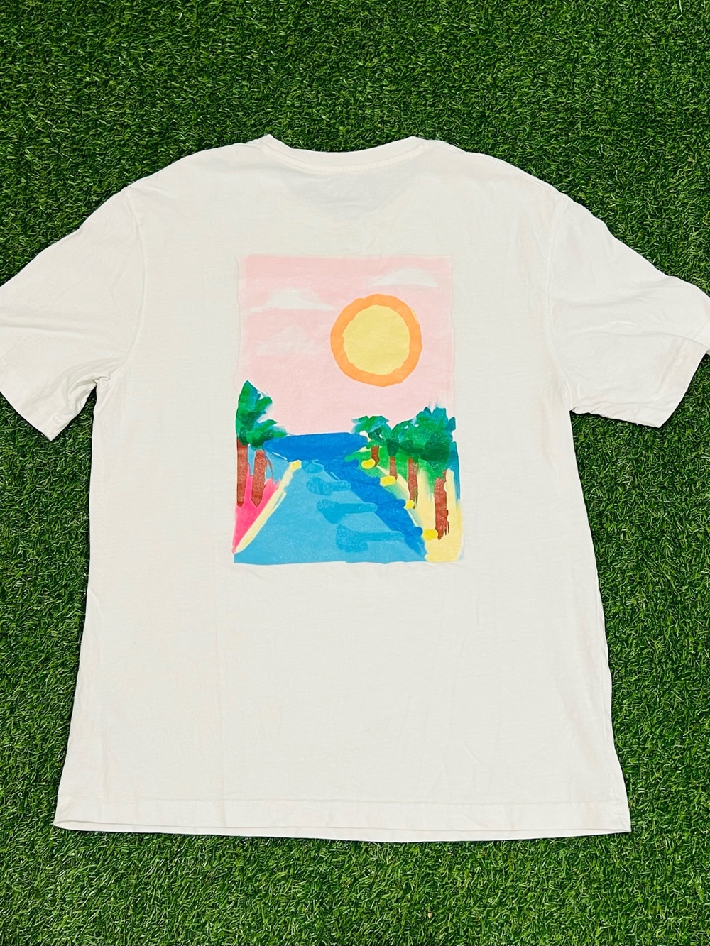 Zara x Wes Robinson White Graphic T-Shirt Men’s Size M Streetwear Art Tee💎 - Picture 3 of 5